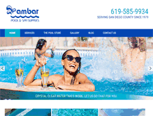 Tablet Screenshot of ambarpools.com